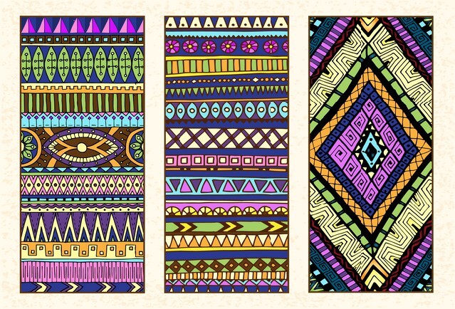 Abstract Ethnic Pattern Cards